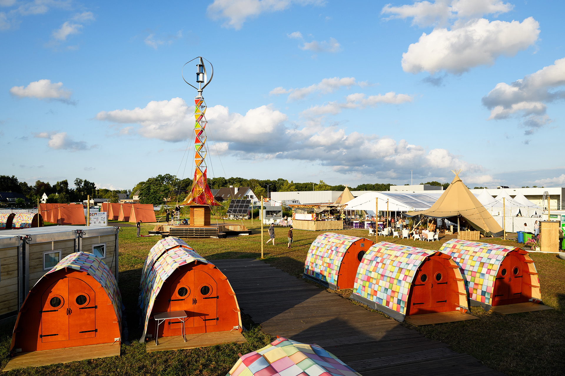 duurzame energietoren GEM-tower op Pukkelpop